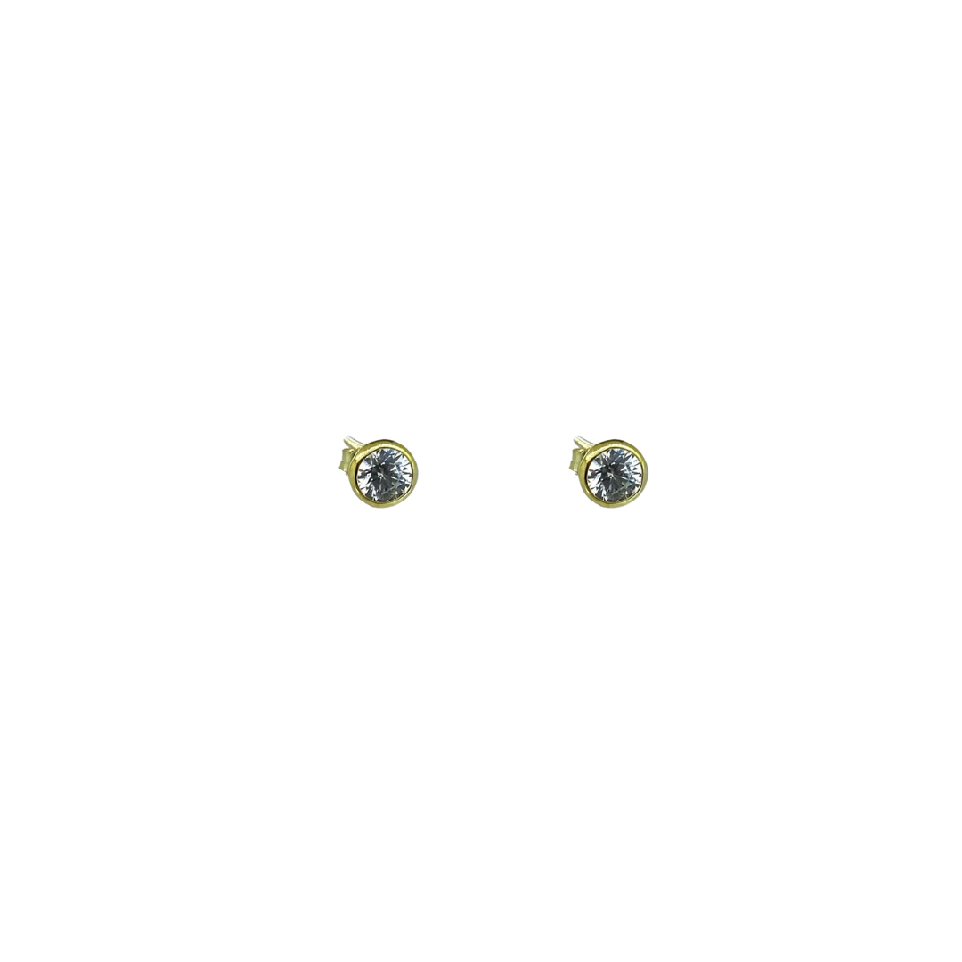 Yellow Gold Stud Earrings