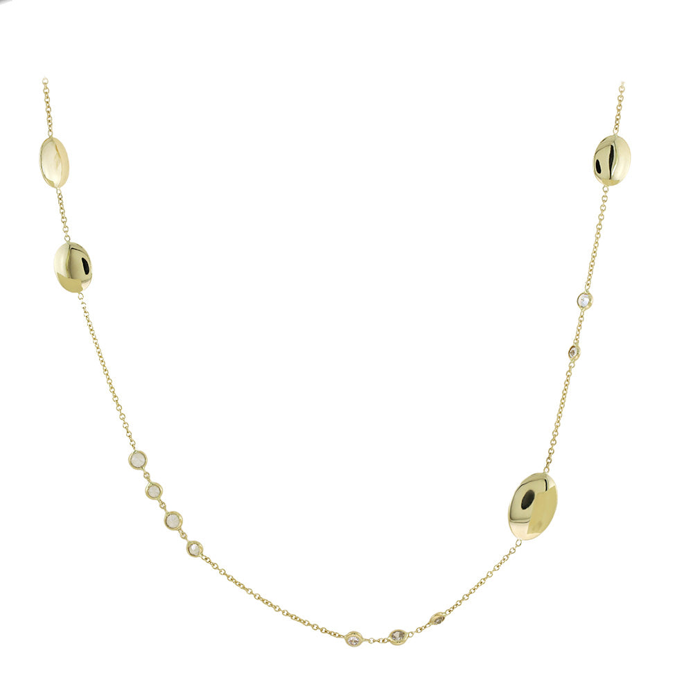 Gold Disk Necklace