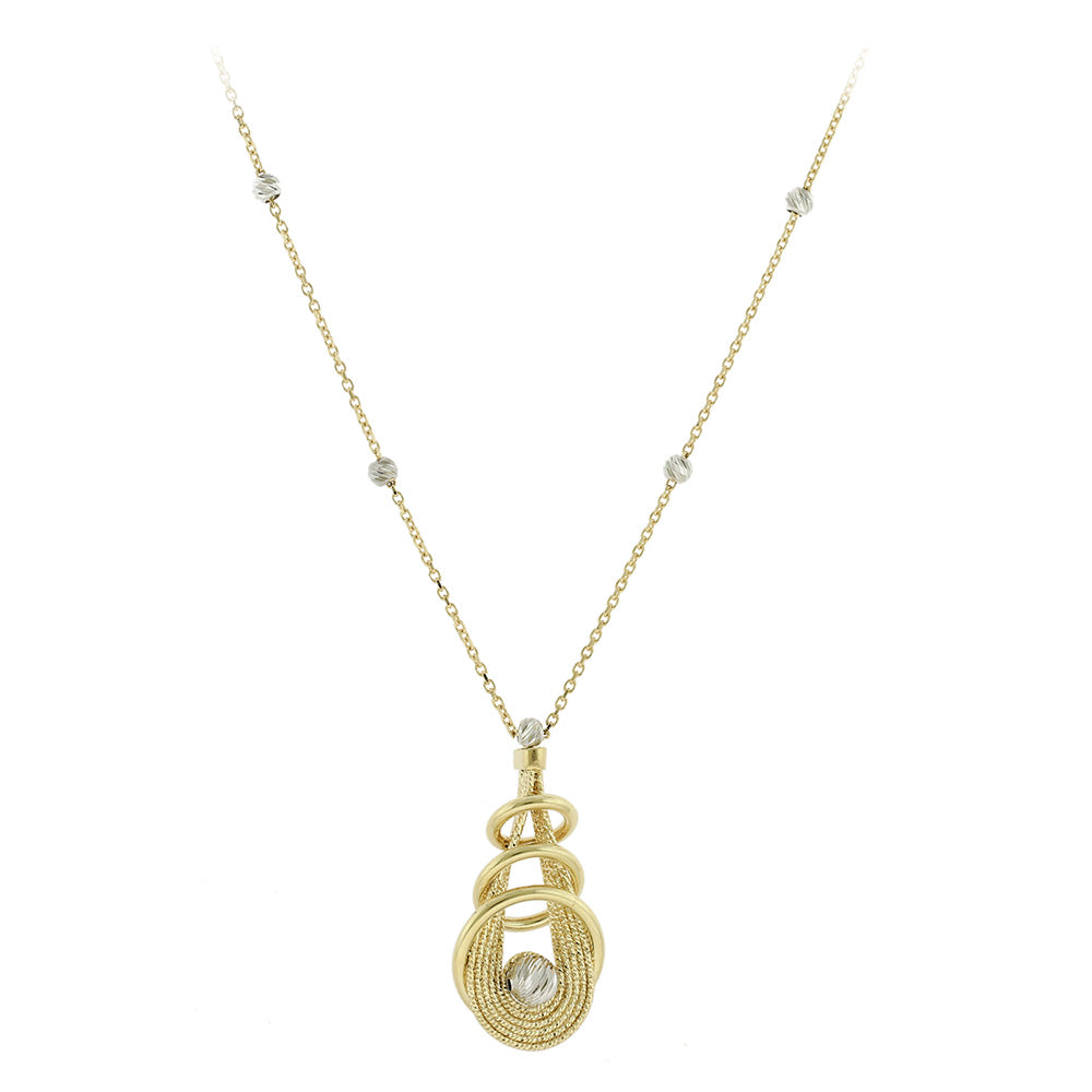 Two Coloured Gold Necklace
