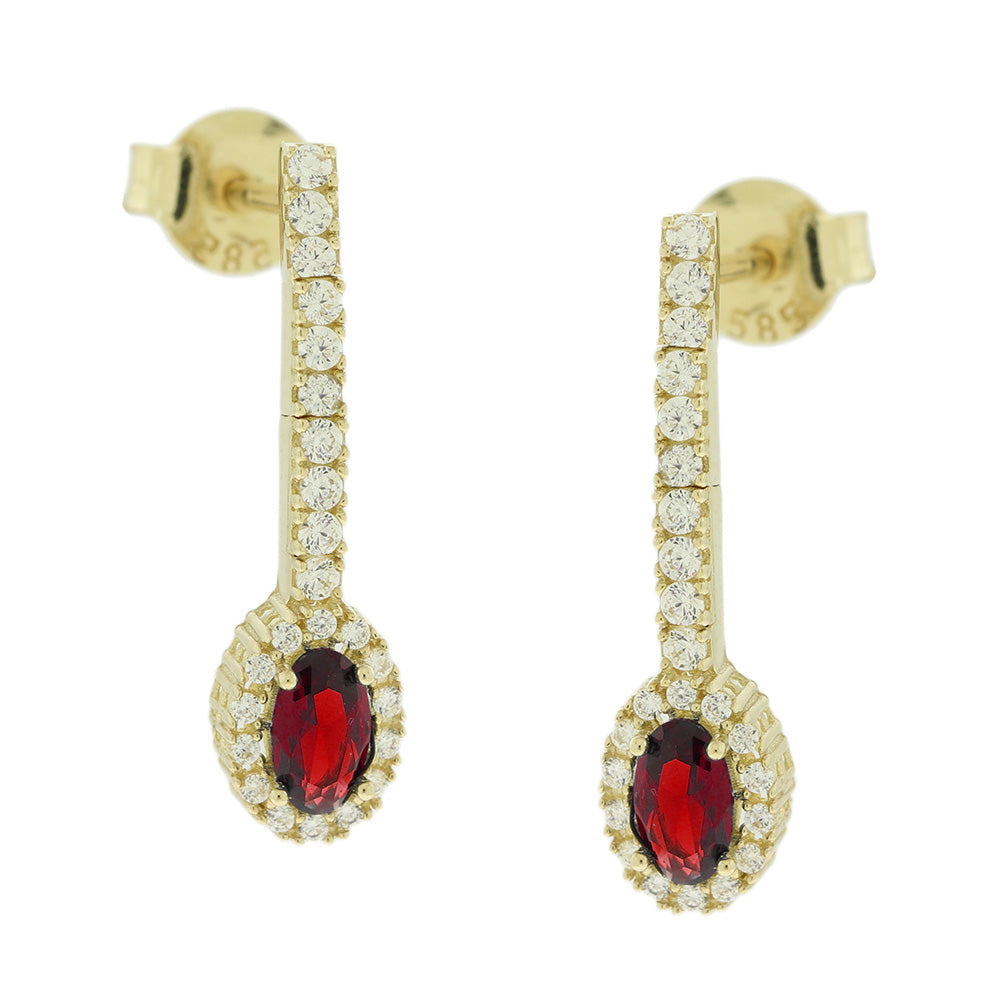 Yellow Gold Drop Earrings