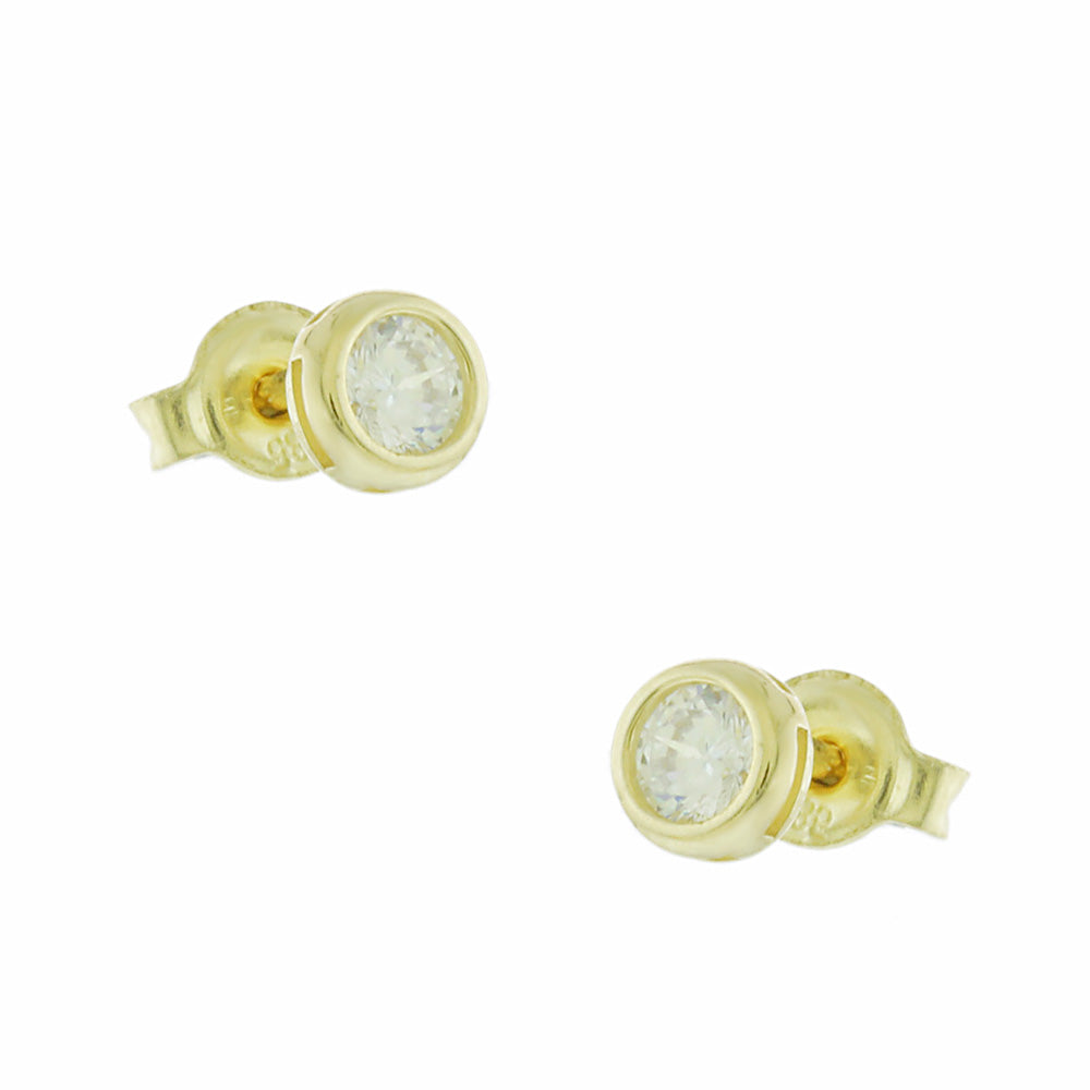 Yellow Gold Stud Earrings