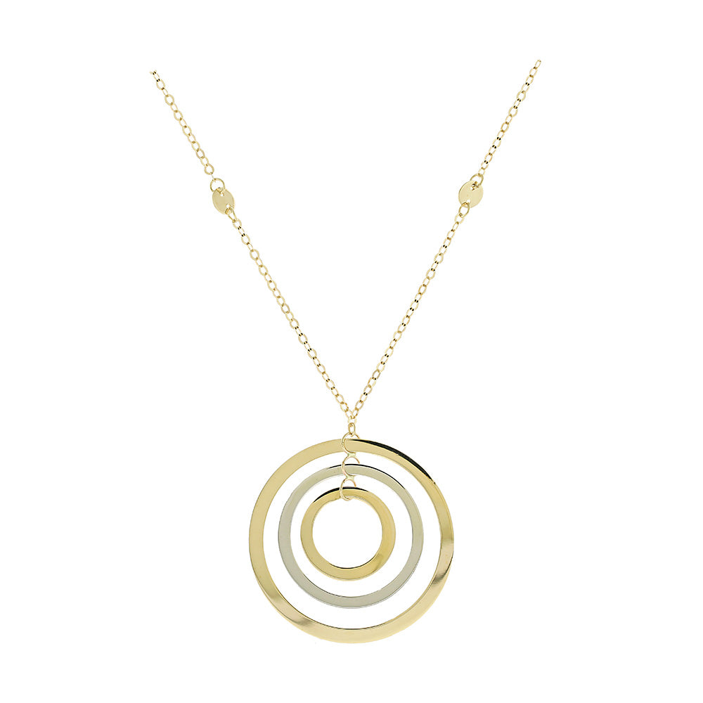 Yellow & White Gold Designed Necklace