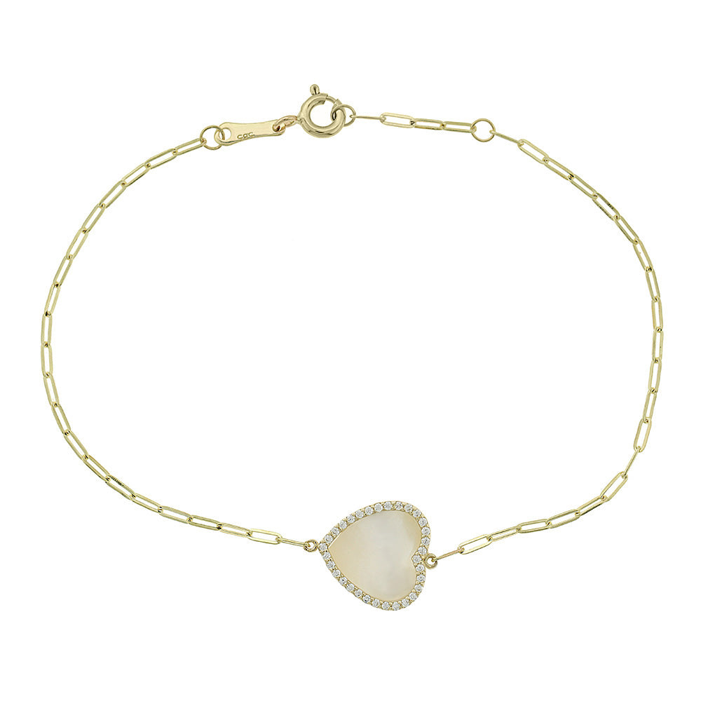 Gold Bracelet With Heart