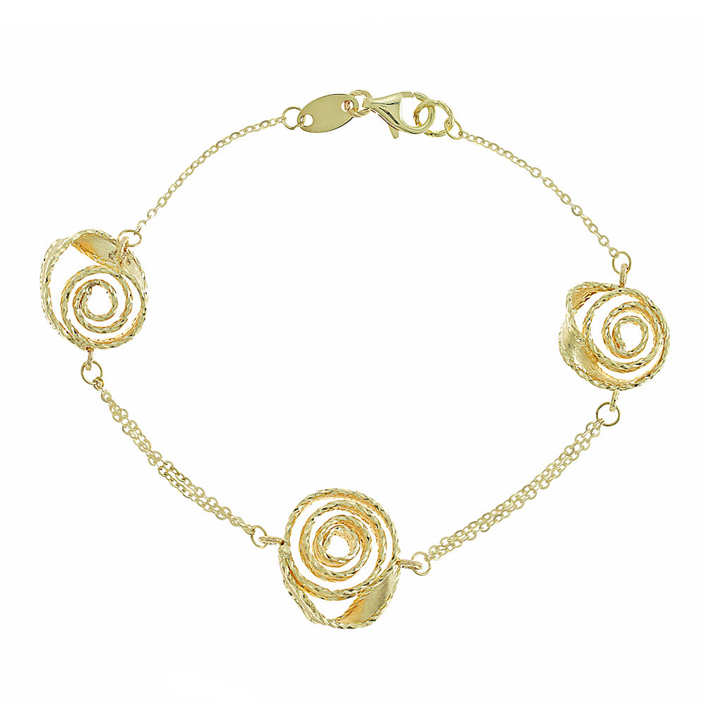 Gold Twirl Bracelet