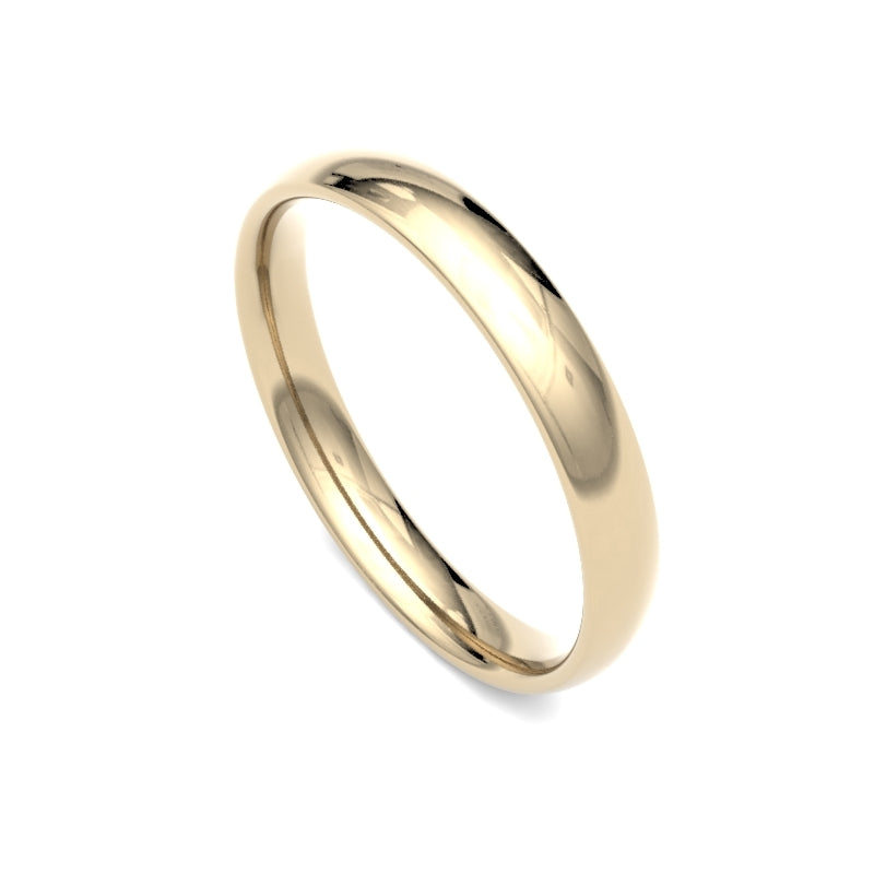 2.5mm Trad. Court in 18K Yellow Gold