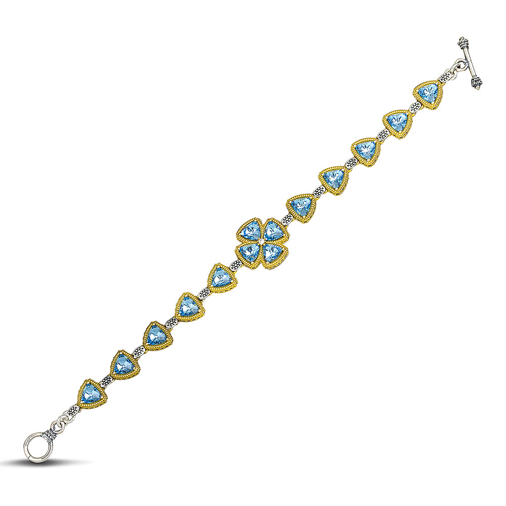 Sterling Silver Bracelet With Swarovski Stones