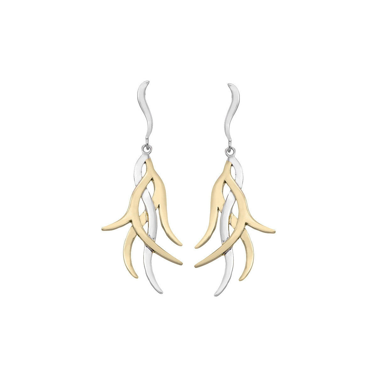 Dual Tone Earrings