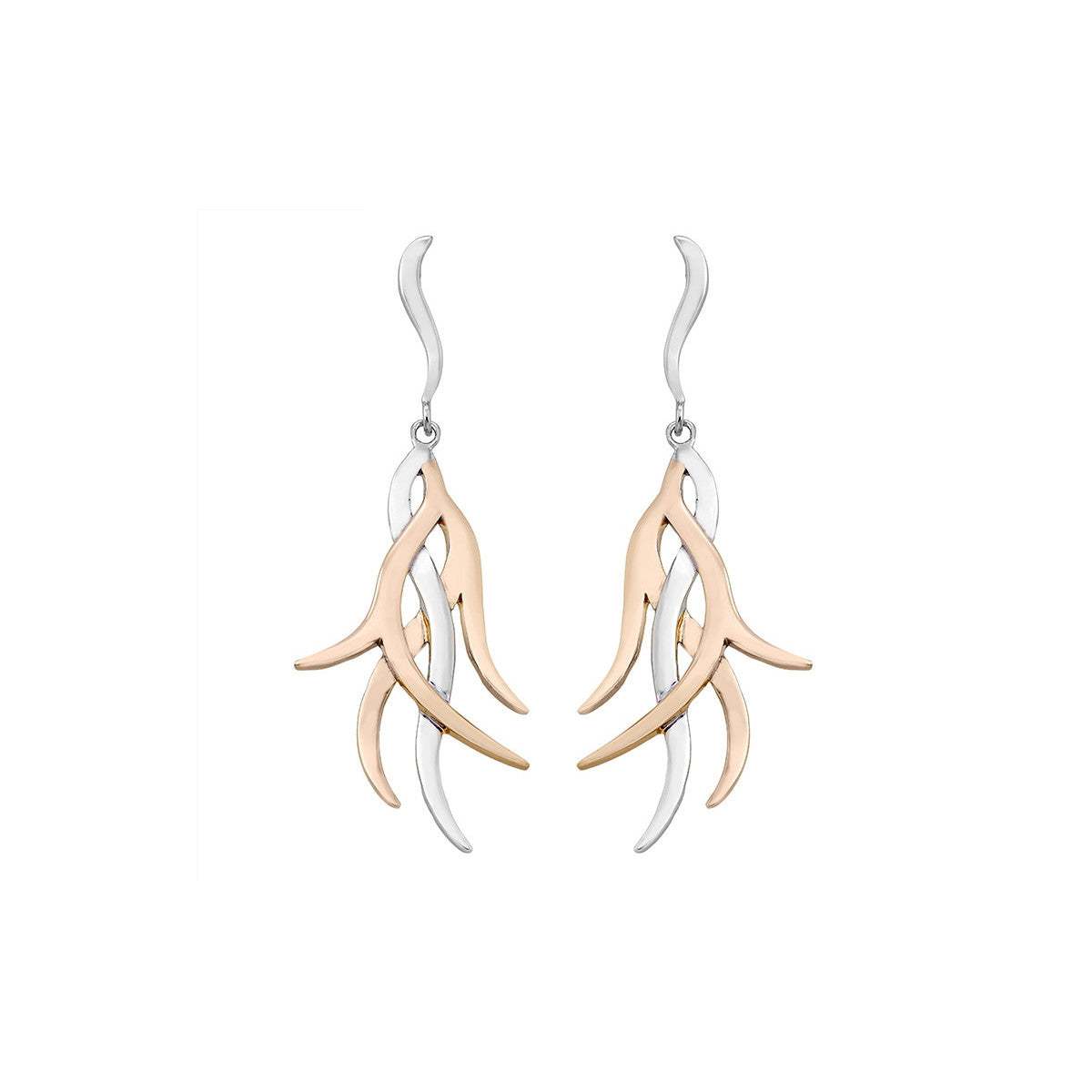 Dual Tone Earrings