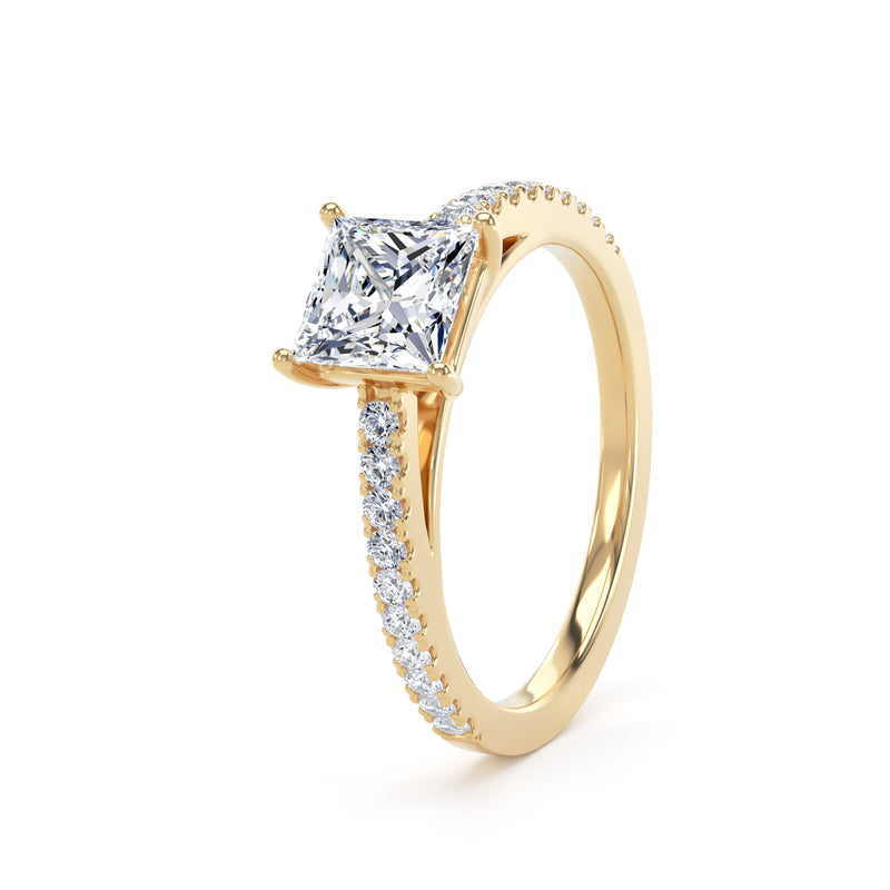 Princess Lab Diamond Ring