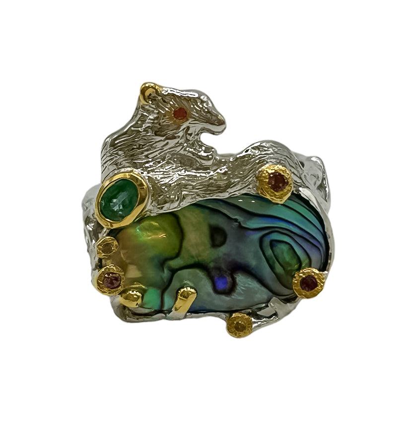 Silver Gemstone Ring
