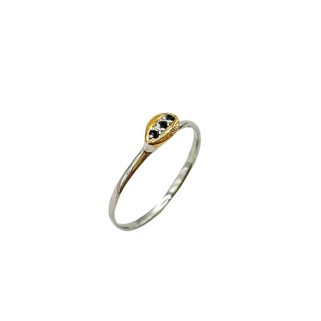 Silver Sapphire Ring