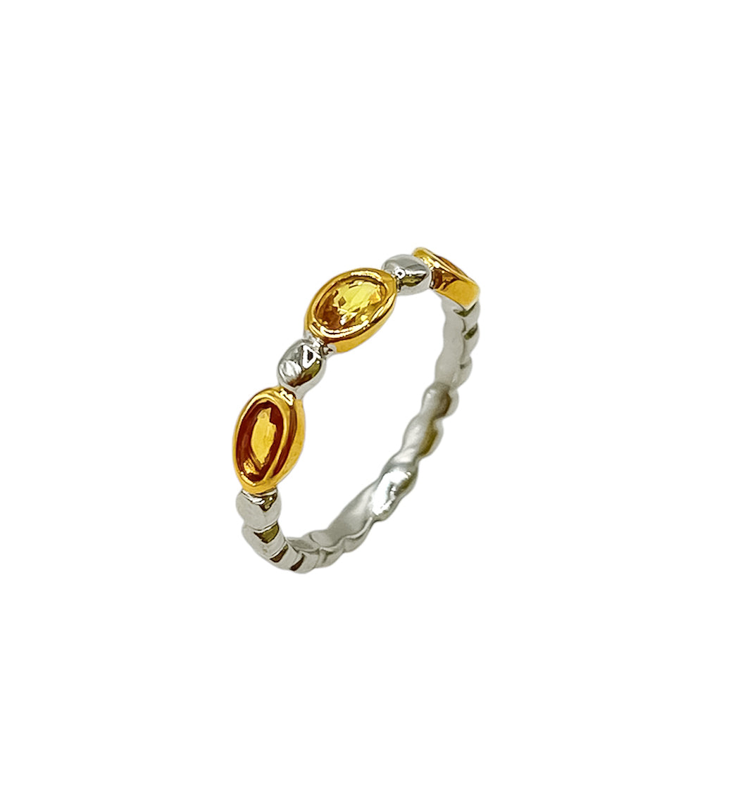 Silver Sapphire Ring