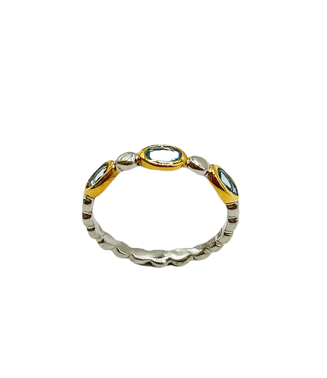 Silver Blue Topaz Ring