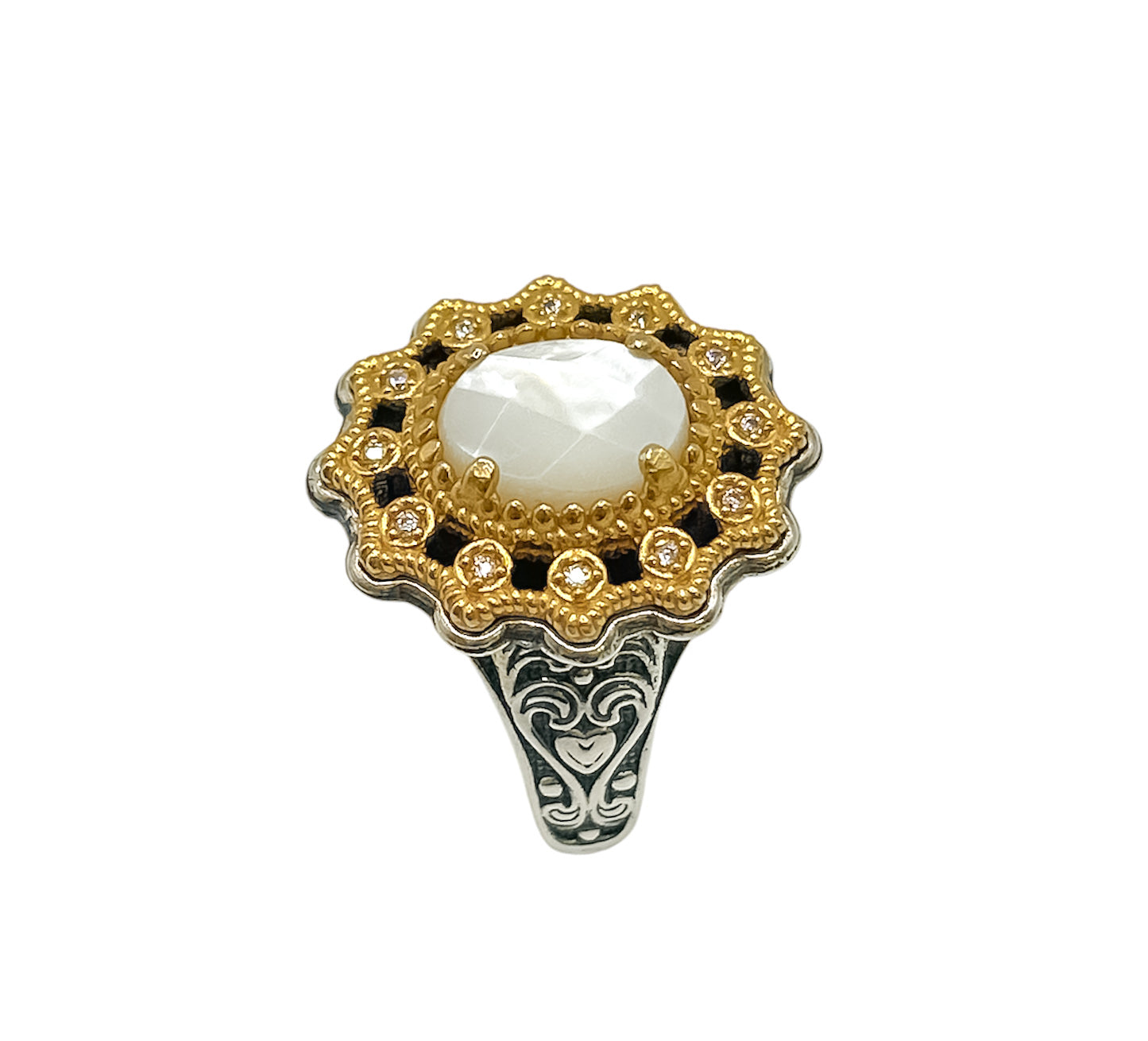 Silver Ring With Swarovski
