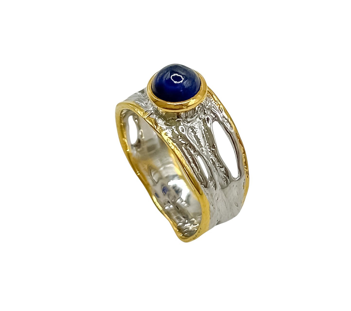 Silver Ring With Sapphire