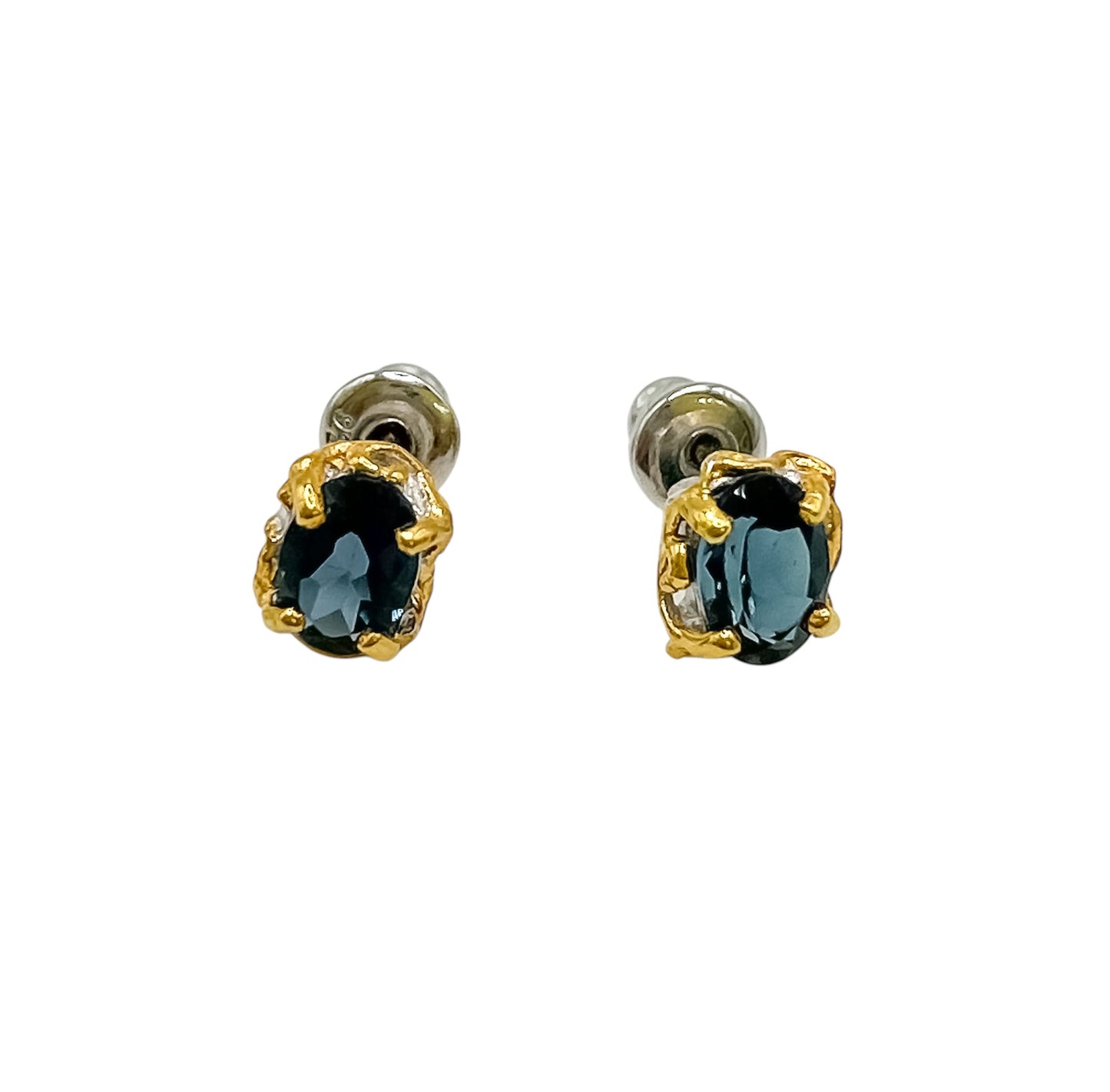 Silver Earrings With Topaz