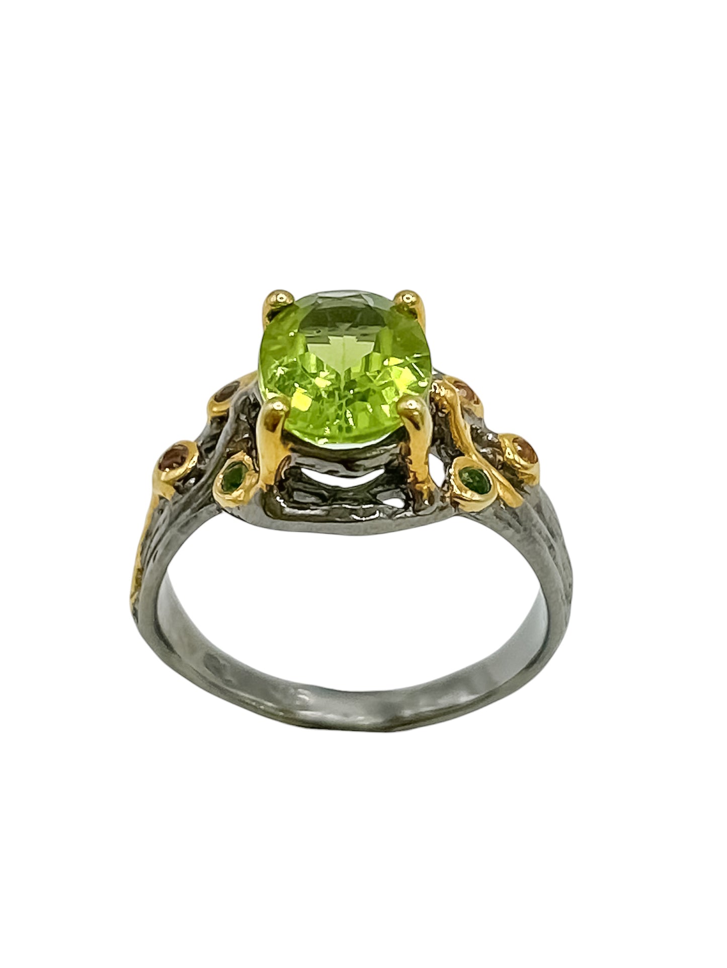 Silver Ring With Peridot