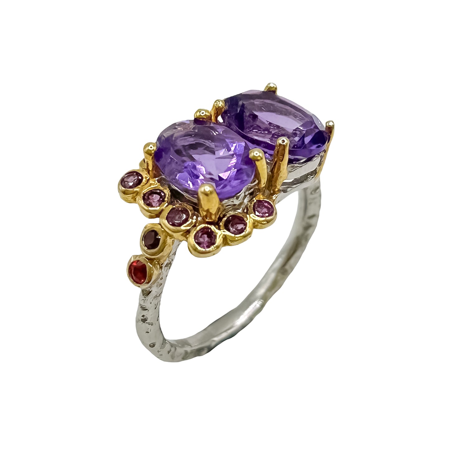 Silver Ring With Amethyst