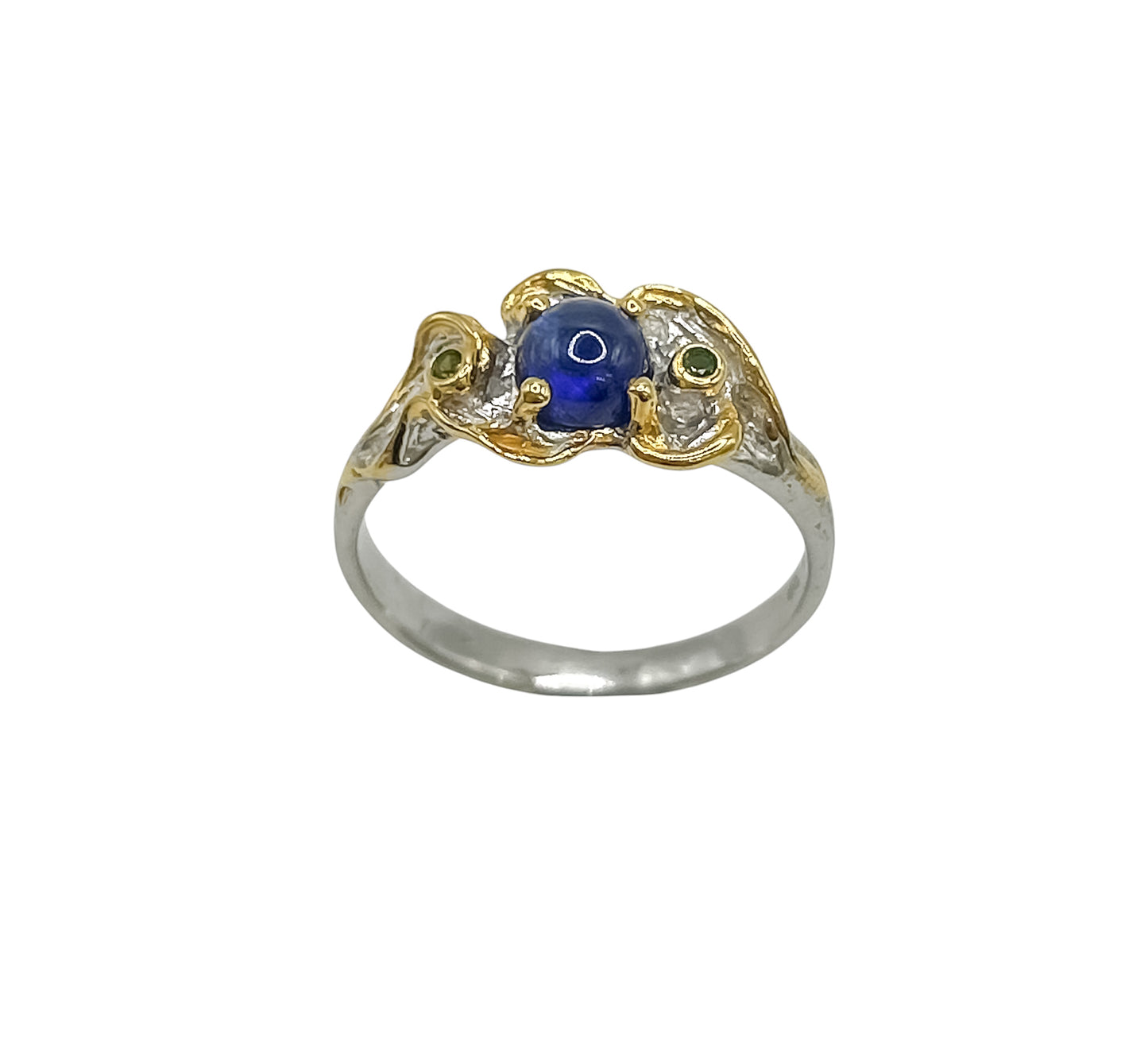 Silver Ring With Sapphire