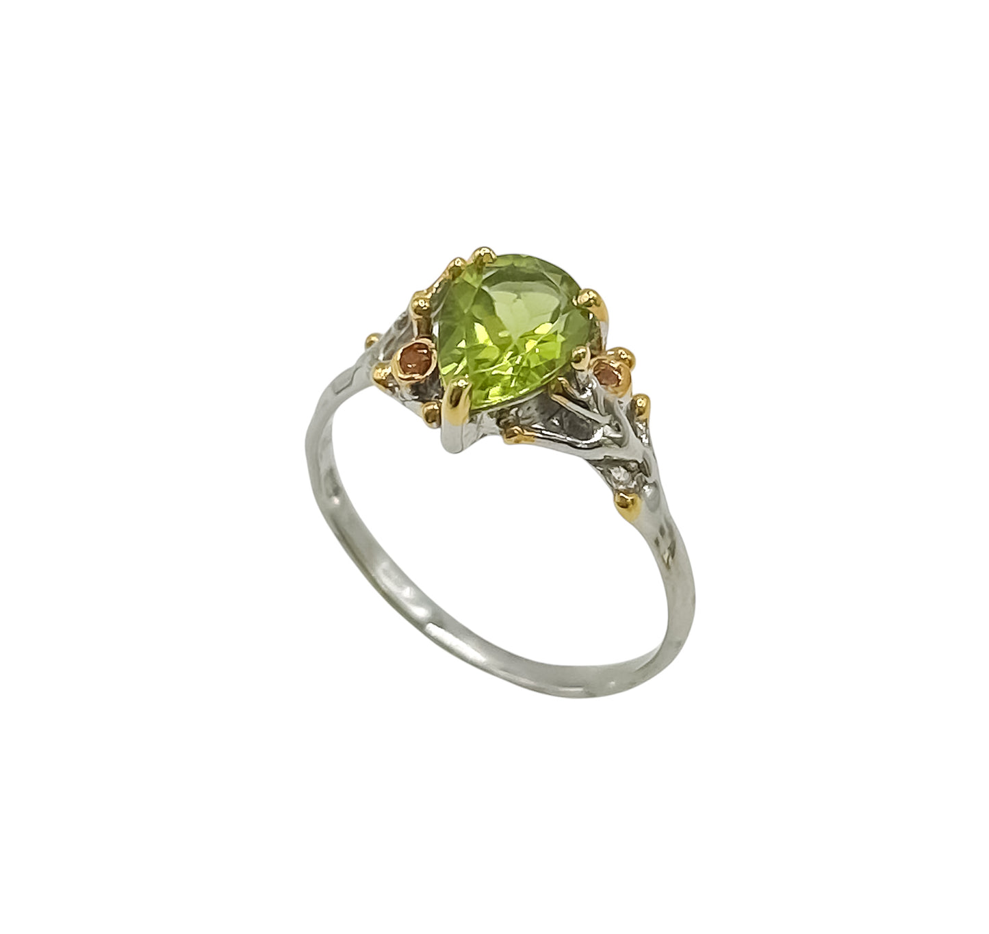Silver Ring With Peridot