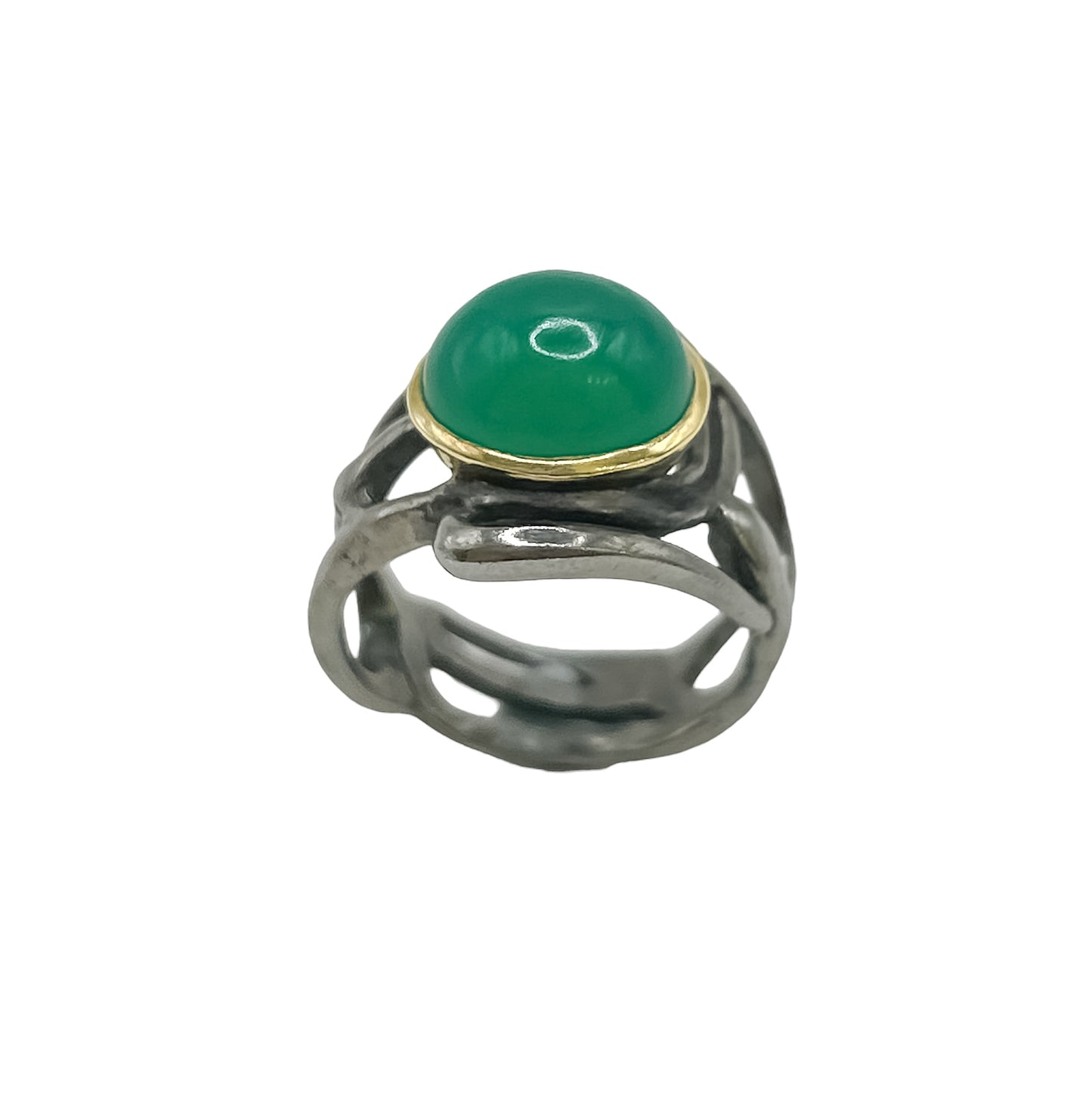 Silver Ring With Chalcedony
