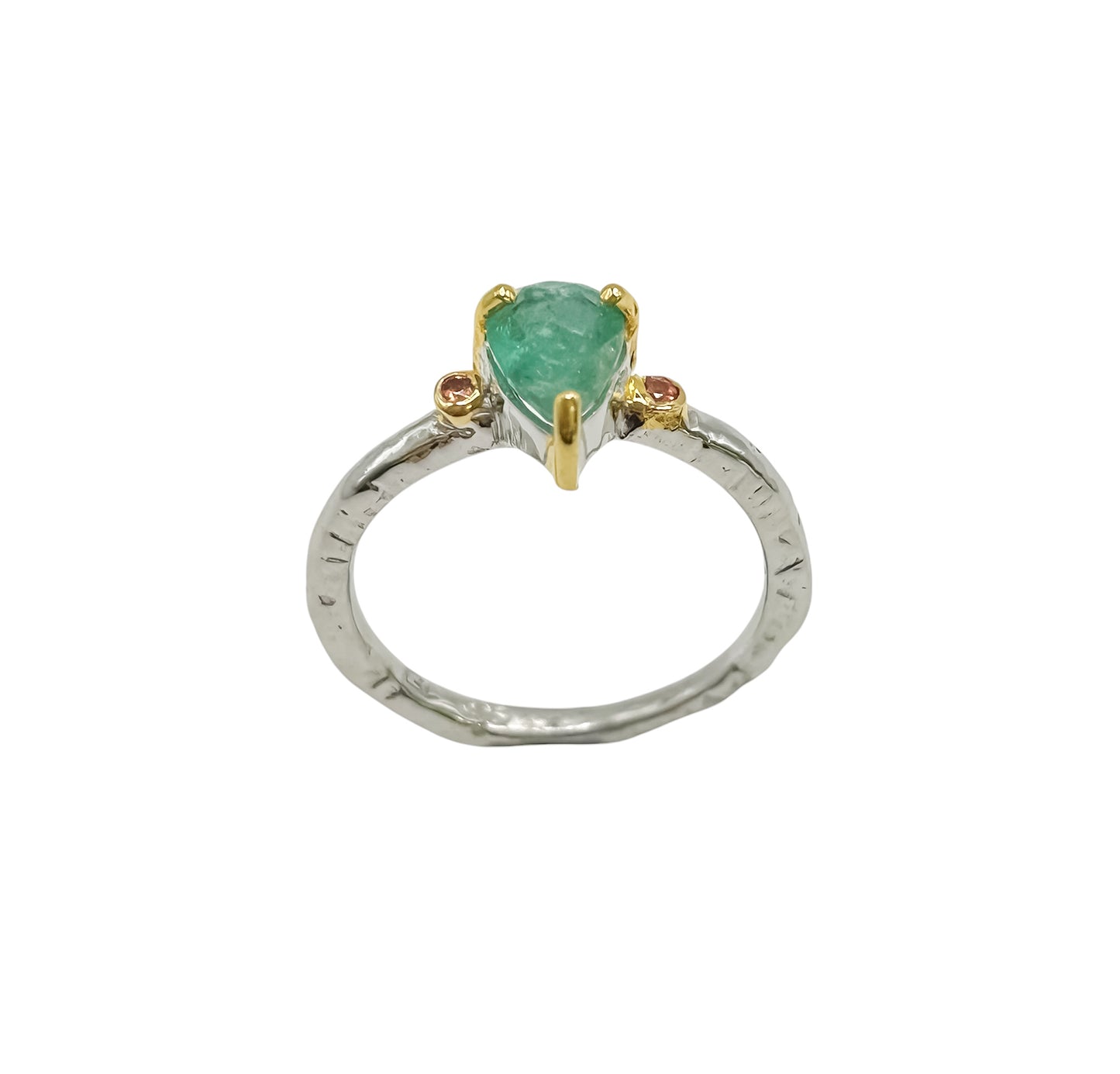 Silver Ring With Emerald