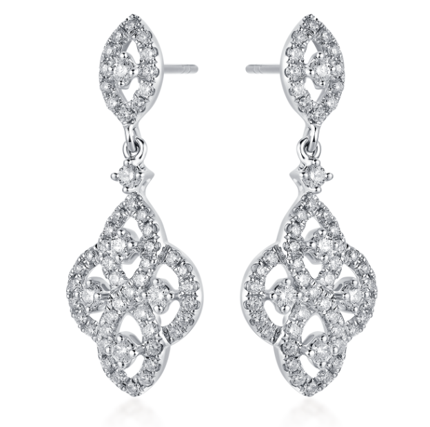 Diamond Drop Earrings