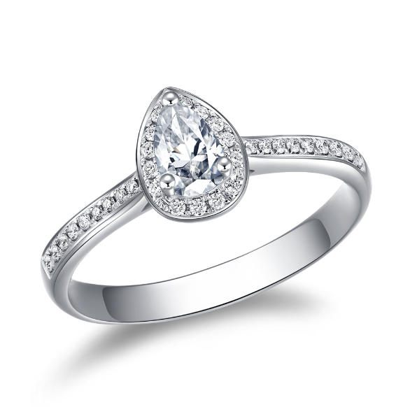 Diamond Pear Shape Ring