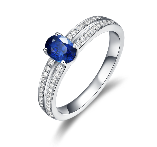 Sapphire Diamond Ring