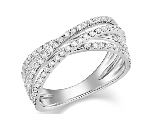 Diamond Intertwined Ring