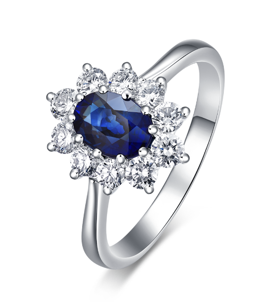 Sapphire Diamond Ring