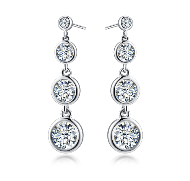 Diamond Drop Earrings