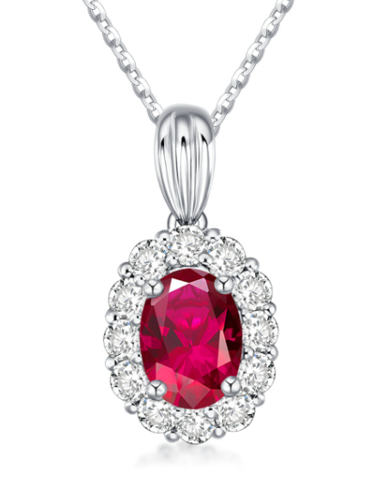 Ruby Diamond Necklace
