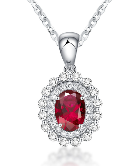 Ruby Diamond Necklace