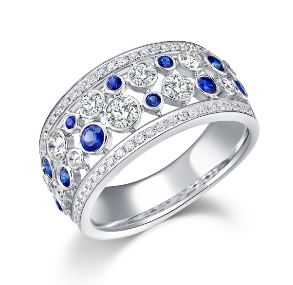 Sapphire Diamond Ring
