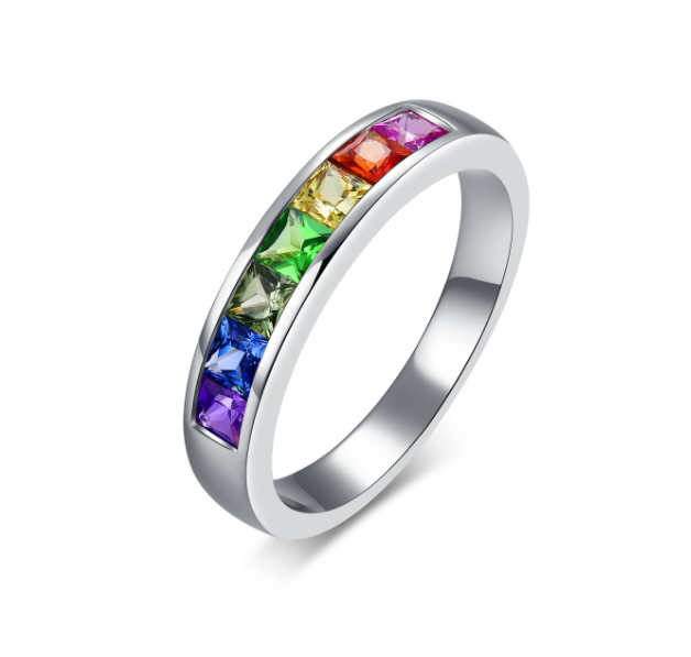 Precious Stones Eternity Band