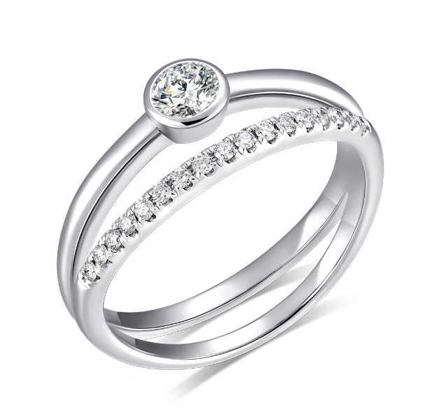 Diamond Double Ring
