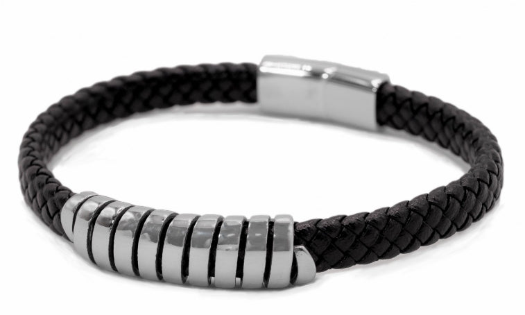 Black Leather Bracelet