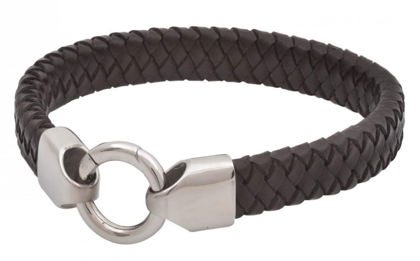 Breaded Leather Bracelet