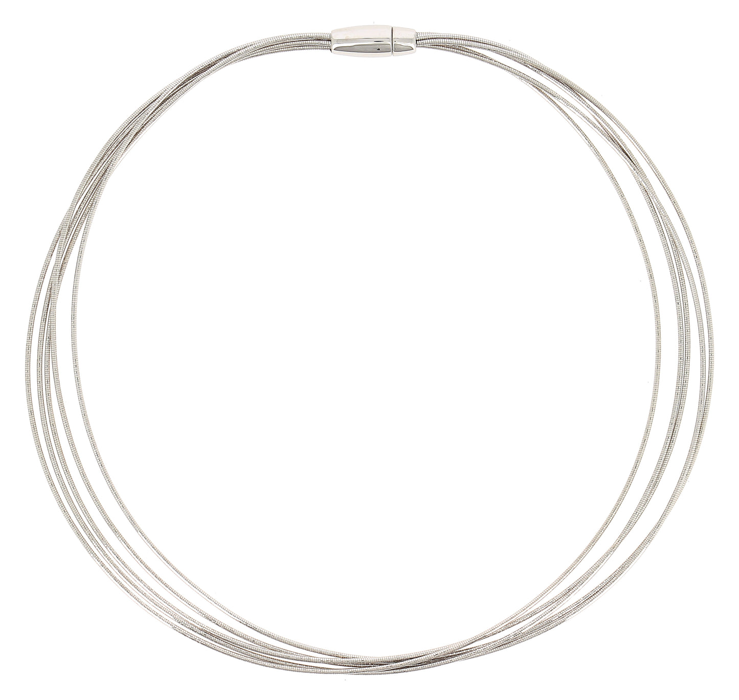 Silver Necklace With Wires