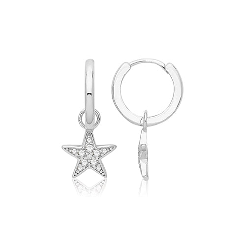 Star Huggie Earrings