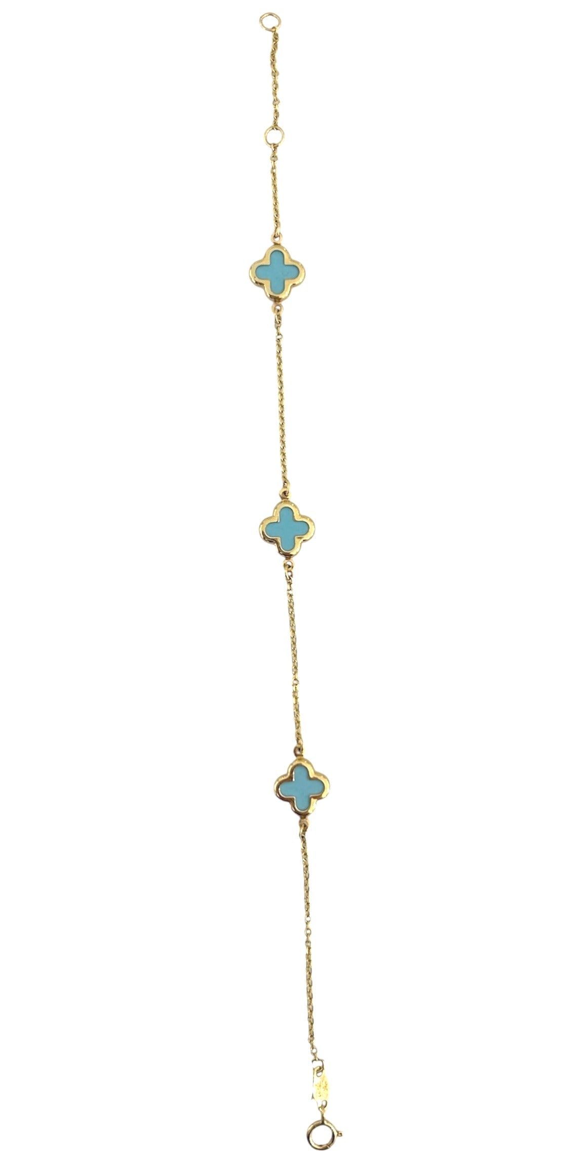 Blue Clover Bracelet