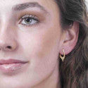 Yellow Gold Twist Earrings