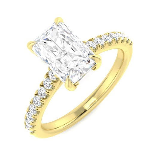 Radiant Lab Diamond Ring