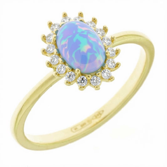 Blue Opal Ring