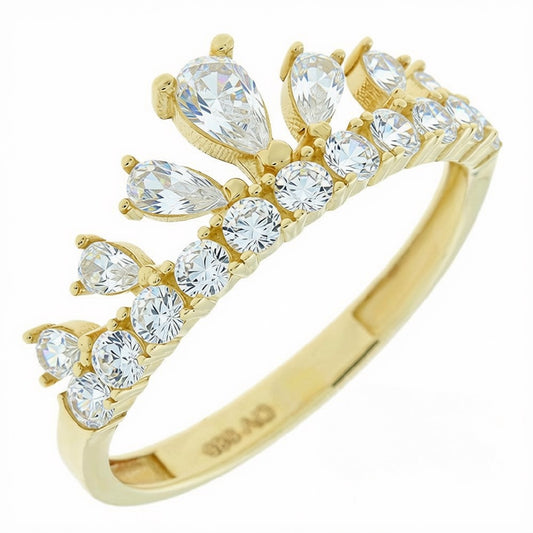 Gold Tiara Ring