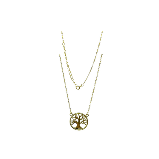 Yellow Gold Tree of Life Necklace