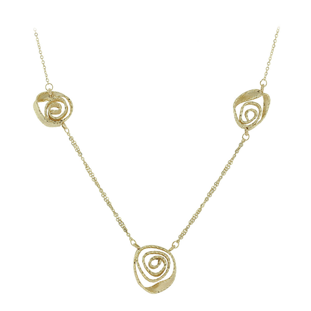 Gold Twirl Necklace