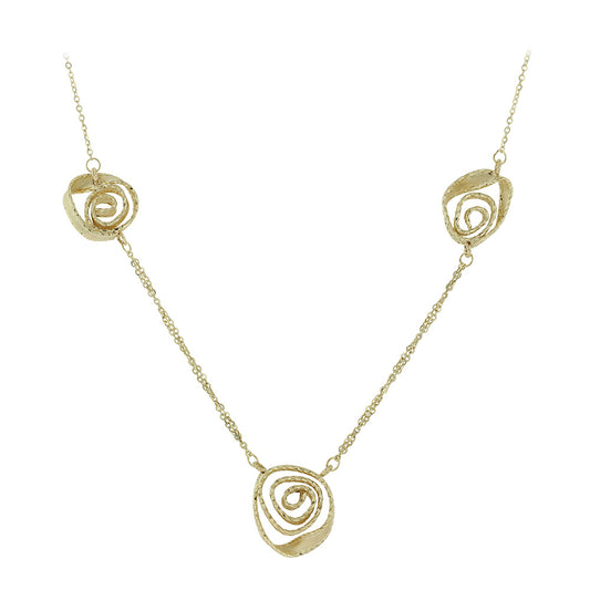 Gold Twirl Necklace