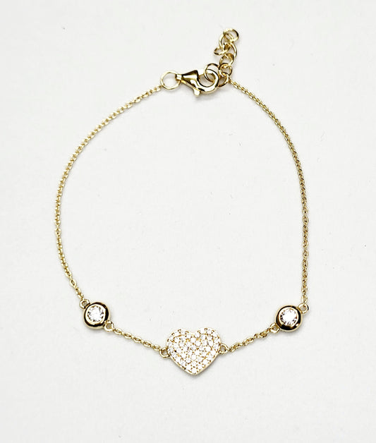 Gold Heart Bracelet